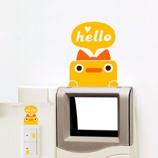 삐약 레터링문구 스위치라벨 카페시트지