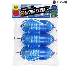 TJ코리아 날개 카고망 1봉3개입 감성돔 플라스틱 원투 낚시 채비 대 특대 20호 25호 30호 40호 50호 (날개카고망), 날개카고망20호-중, 1개