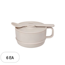 나인웨어 국산 올디너리 시리얼볼 세트, 빈티지아이보리, 6세트