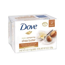 도브 뷰티 바 솝 모이스처라이징 크림 시어 버터, 113g