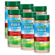 히든벨리 스파이시 오리지널 랜치 시즈닝 샐러드 드레싱 믹스 Hidden Valley Spicy Original Ranch Seasoning, 6개, 226g