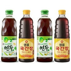 샘표 업소용 연두순 860ml + 국간장 860ml 기획 X 2세트