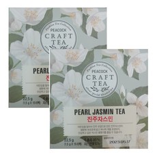 피코크 Pearl Jasmin Tea 진주 자스민티 15티백 2박스, 22.5g, 15개입