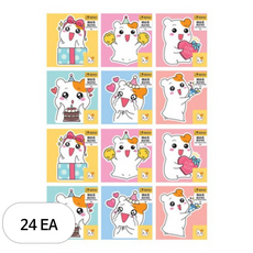 아이비스 에비츄 축하카드, 랜덤발송, 24개