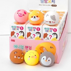 iiGEN 애니멀 말랑모찌 랜덤피규어 30p, 1세트
