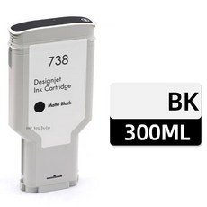 HP 738 相容墨水匣 (300ML) T850 T950, HP 738 黑色MBK (300ML), 1個