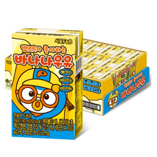 서울에프엔비 뽀로로가 좋아하는 바나나우유, 바나나맛, 140ml, 48개