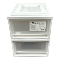 아이리스 서랍형 수납함 12L 2개 코스트코코리아정품, 화이트
