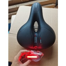 自行車鞍座 USB充電車燈 雙級避震球款 紅色, 如圖所示, 1個