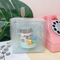迪士尼皮克斯玩具總動員鴨霸兔崽子紙膠帶膠帶台公仔組，創意辦公室小物禮品, 1個