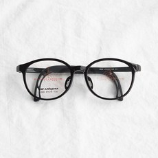 초등학생 저학년 가벼운 원형 뿔테 아케마 어린이 안경테 (사이즈 조절 가능)