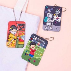 옆집샵 다양한 직업 가방걸이 4종 세트 유아만들기키트 클레이 키링 DIY 재료 직업 교구, 1개, 2.옵션B