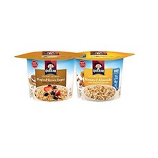 퀘이커 인스턴트 오트밀 익스프레스 컵 메이플 & 브라운 슈 Quaker Instant Oatmeal Express Cups Maple & Brown Sugar and Honey, 1개