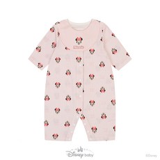 디즈니베이비 2026 여름 아기 우주복 7부 우주복 미니 엠 7부우주복 턱받이 세트 실내복 아가방 NC유성점