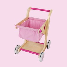 BABIBO 木製兒童購物車 粉色, 粉色購物車BBB, 1套