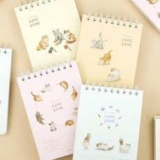 핑크풋 둥글냥 오늘하루 공부계획 스터디 플래너 _TCSh-A001, 단품