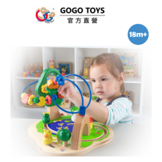 GOGO TOYS Paradise 池塘繞珠線圈遊戲組，經典益智玩具，訓練手眼協調，激發想像力, 彩色, 1套