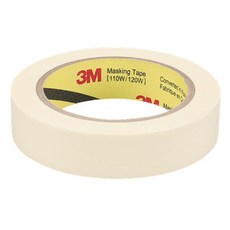 3M 마스킹테이프 #110 미색 25mm x 40M 마스킹테이프