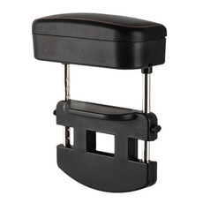 베베어스 다용도 차량용 팔걸이쿠션 팔꿈치쿠션 사이드수납 자동차 수납함 차량틈새수납함 차량용품, 블랙레드