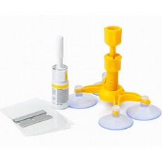 고고스 자동차 유리복원 키트 돌빵 금간유리 앞유리 크랙 수리 셀프복원 세트, 1세트, 1ml