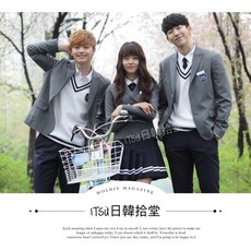 【熱銷Top1-限時下殺】當日‍台灣賣家韓劇Who are you 5件套制服/男女套裝/學生服/韓劇制服/學校2015