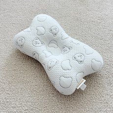 달콤베이비 듀라론 에어매쉬-롱롱짱구베개, 1개, 그레이