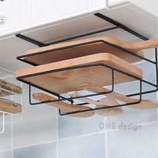 원디자인 도어걸이 도마거치대 블랙 행주걸이