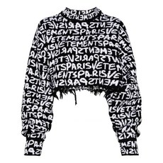 베트멍 로고 인타르시아 스웨터