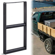 Outus 61.9 x 32.6cm(24.4 12.6인치) 2단 스틸 픽업 트럭 타이어 스텝 헤비 듀티 휠 카고 밴 플랫베드 트레일러용, Outus 61.9 x 32.6cm(24.4 12.6인