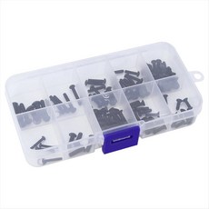 1/14 1/16 MJX H14BM 14209 14210 H16 16207 16209 16210 RC 자동차 부품 용 금속 육각 나사, 검은색