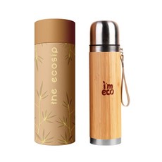 이메코 에코-써모스 대나무 보온병 - 450ml (1팩), 1개
