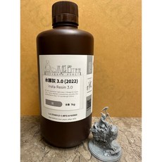 水豚灰 黑 白 系列樹酯 1KG 萬能型模型樹酯 光固化樹酯 台灣製造 3D 列印機, 1個, 水豚3.0系列,水豚灰 (1KG), 水豚灰 (1KG)