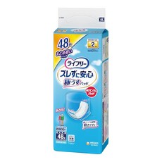 라이프리 종이 바지용 소변 패드 어긋나지 않고 안심 매우 얇은 패드 2회흡수 48매 기저귀