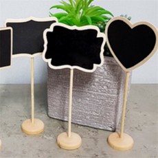 이유짱 블랙보드 팻말꽂이 우드네임택꽂이