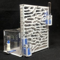 개미 집 키우기 관찰 둥지 곤충 성 케이지 3D 아크릴 앤트하우스, 19.5x15.5x22cm, 하얀