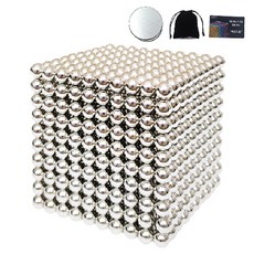 Sj Neocube磁鐵球磁5mm 1000EA, 銀色