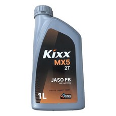 KIXX MX5 2T 1L 오토바이오일, 1개, KIXX MX5 2T (2행정)_1L