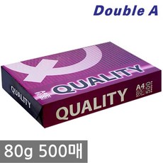 퀄리티 A4 복사용지 80g 500매 1권