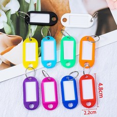 50pcs DIY 번호 이름 다채로운 태그에 수하물 체인 플라스틱 창과, xed color