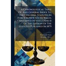 (英文圖書)A Chronological Table Of And General Index To The Colonial Statutes In Force I... 平裝版, Nabu Press, 英文