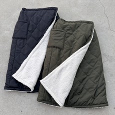 패딩 랩 스커트 골프 방수 포켓 주머니 호주머니 등산 방한 보온 야외