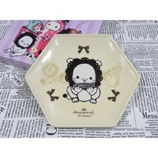 Sentimental Circus 六角陶瓷盤 獅子圖案, 詳見包裝, 詳見包裝