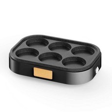 계란팬 프라이팬 가정용 인덕션 호환 코팅 미니후라이팬 밀짚모 블랙, 1개, 1cm