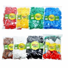 이지피아 아키우네 클레이 1kg 10g x 100개 소포장 슬라임 만들기 공예 준비물 8색, 흰색