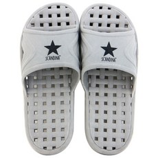SHABATH 排水防滑浴室拖鞋 星星款, 灰色, 1雙
