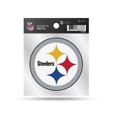Rico Industries NFL 뉴올리언스 세인츠 10.2cm x 10.2cm 스몰 스타일 데칼 팀 색상, Pittsburgh Steelers, 4.9"L x 4"W