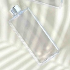 납작한 물병 사각 보틀 350ml 물통 텀블러 친환경 에코젠 가벼운 깨지지않는 휴대용, 1개