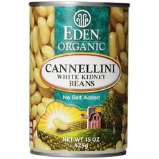 에덴 유기농 칸넬리니 흰 강낭콩 15온스 Eden Organic Cannellini White ney Beans 15 Oz, 1개, 425.24g