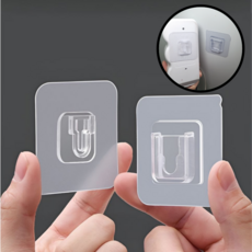 엘텐다드 무타공 멀티탭 정리 브라켓 홀더, 10개