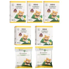 妙妙熊 平紋棉柔巾 拋棄式紗布巾 乾濕兩用 口水巾 洗澡巾, 1個, 80抽*5盒(贈15抽2包)